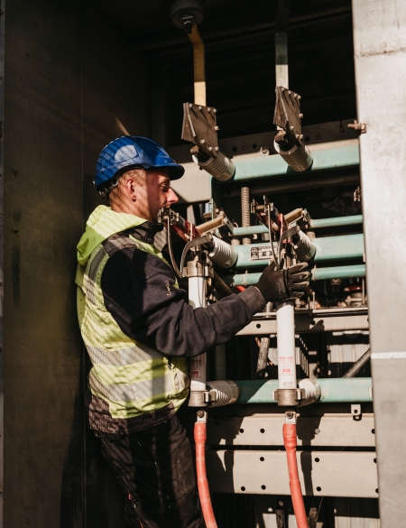 Prace przy sieci elektroenergetycznej